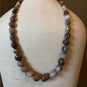 Jay King Mine Finds Petrified Wood Beaded Necklace